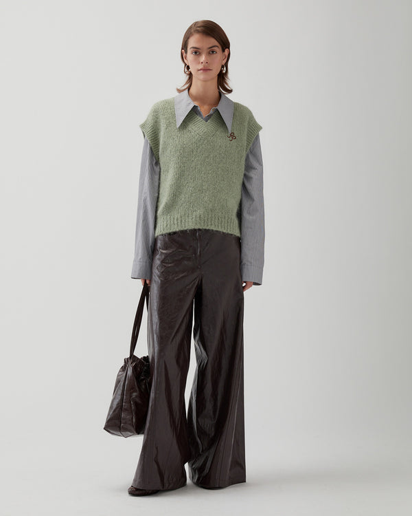 Rejina Pyo Spencer Vest Alpaca Blend Mint