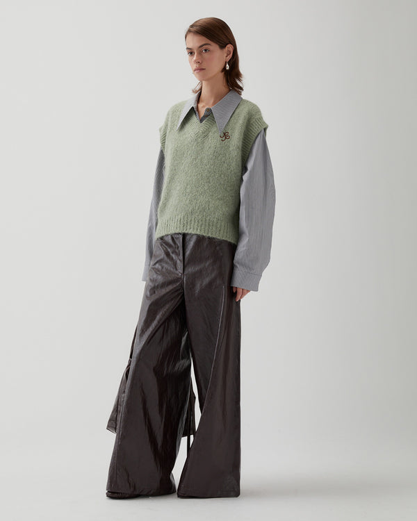 Rejina Pyo Spencer Vest Alpaca Blend Mint