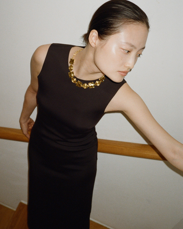 Rejina Pyo Squiggle Necklace Gold Plated