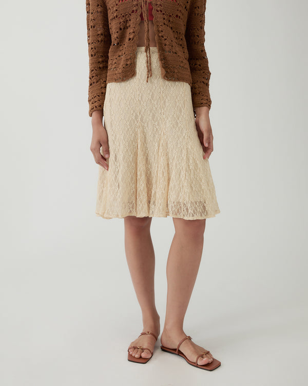 Rejina Pyo Taylor Skirt Lace Cream