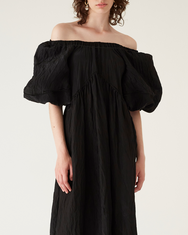 Rejina Pyo Terry Dress Viscose Blend Black