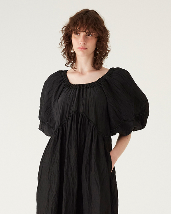 Rejina Pyo Terry Dress Viscose Blend Black