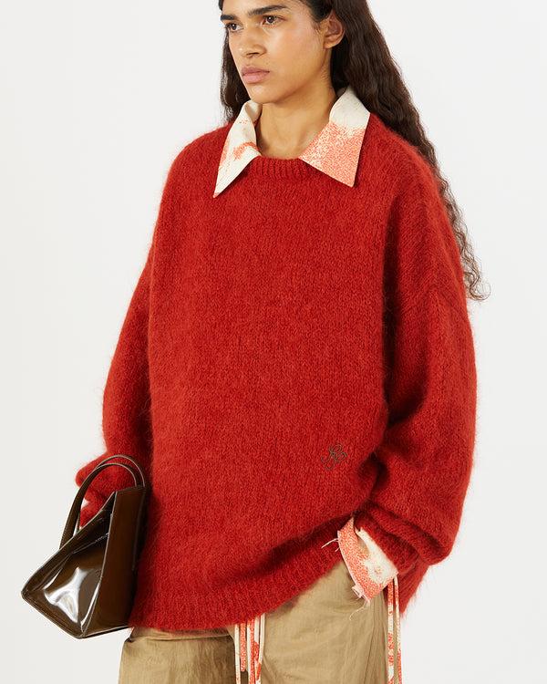 Rejina Pyo Toni Sweater Alpaca Blend Red