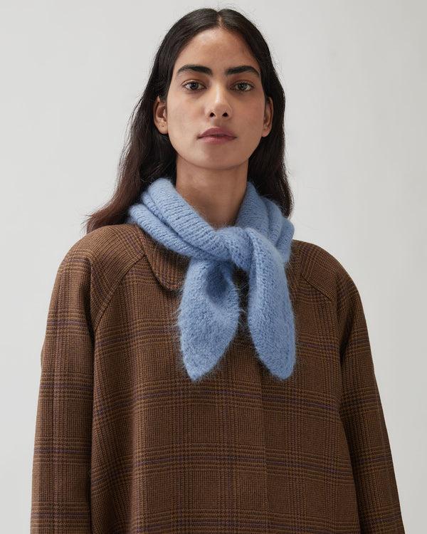 Rejina Pyo Triangle Scarf Alpaca Blend Blue