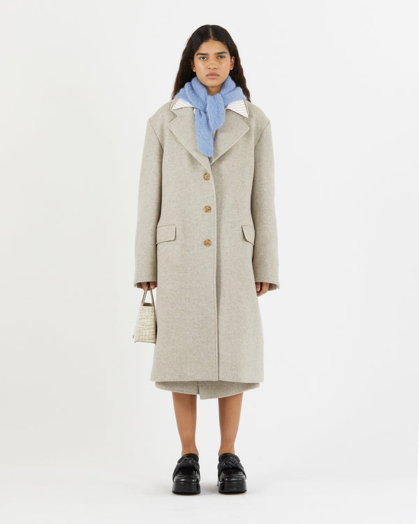 Rejina Pyo Triangle Scarf Alpaca Blend Blue