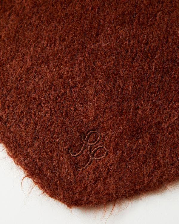 Rejina Pyo Triangle Scarf Alpaca Blend Brown