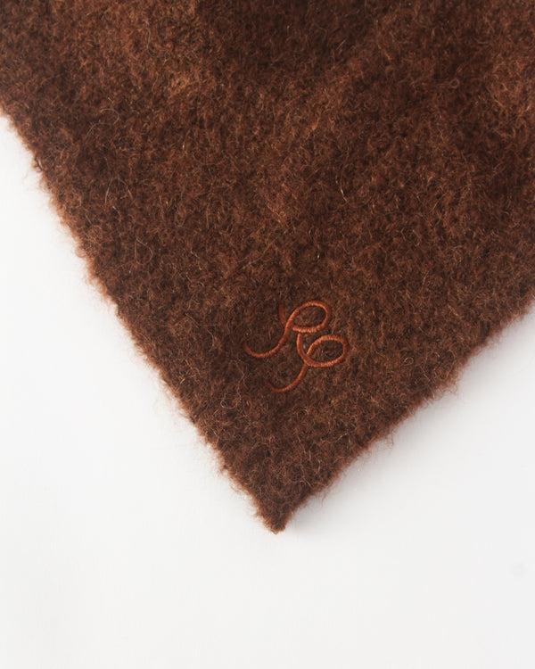 Rejina Pyo Triangle Scarf Alpaca Brown