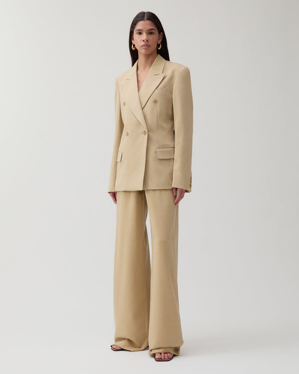 Rejina Pyo Sonia Trousers Tencel Blend Suiting Beige