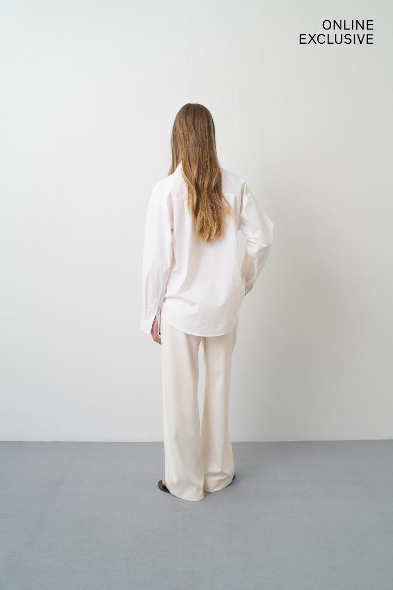 Remain Birger Christensen Asymmetric Shirt Bright White