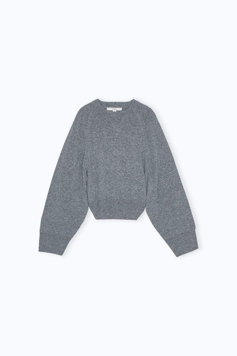Remain Birger Christensen Bat Sleeve Crewneck Light Grey