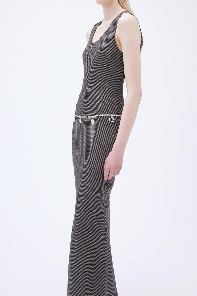 Remain Birger Christensen Bias Cut Maxi Dress Dark Grey