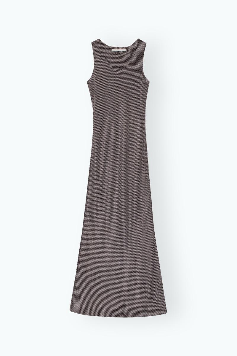 Remain Birger Christensen Bias Cut Maxi Dress Dark Grey