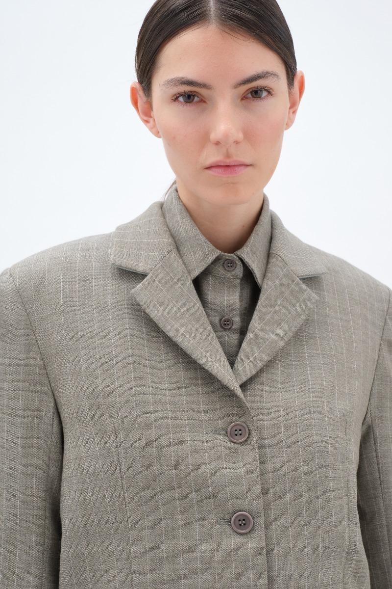 Remain Birger Christensen Boxy Oversized Blazer Dusty Green