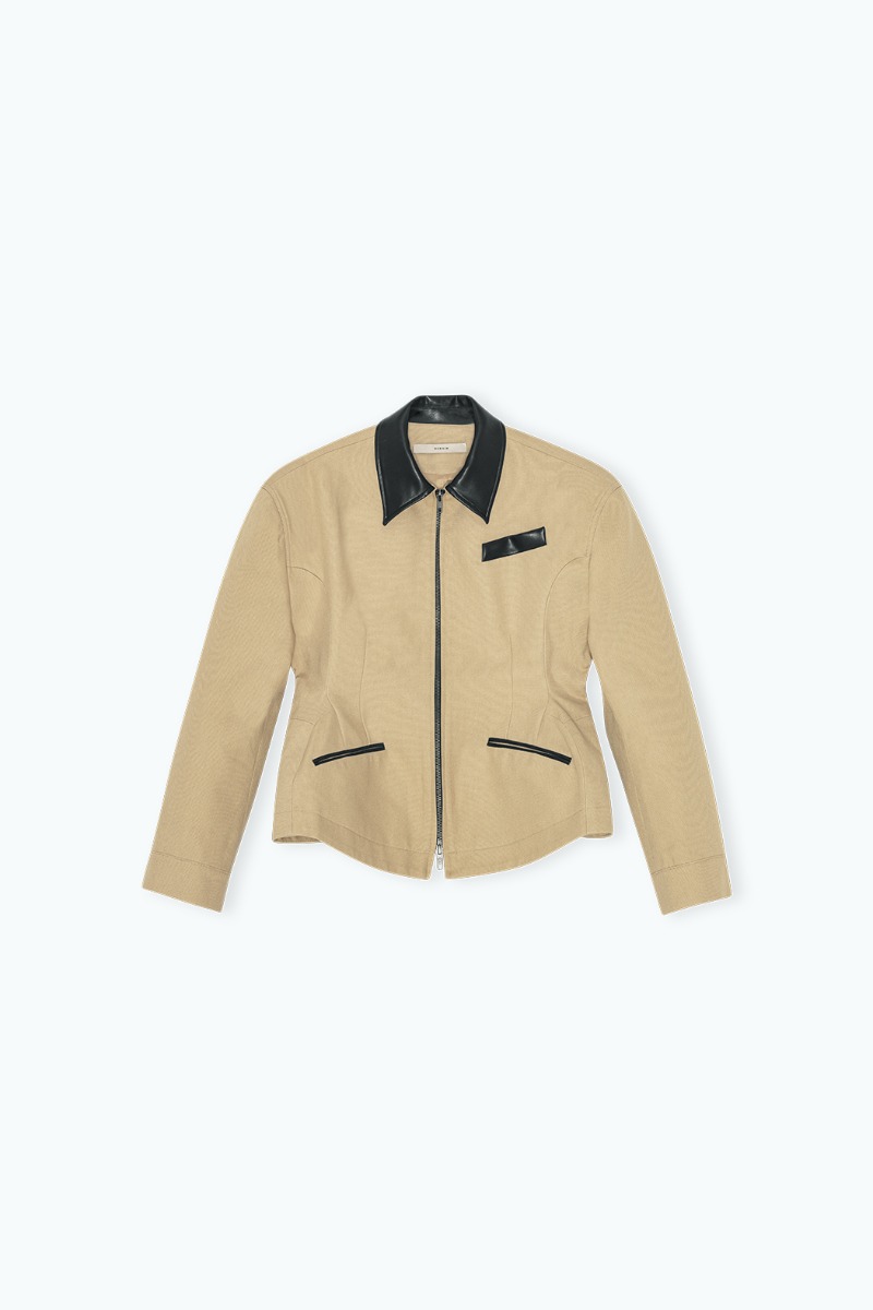 Remain Birger Christensen Cinched Work Wear Jacket Warm Sand