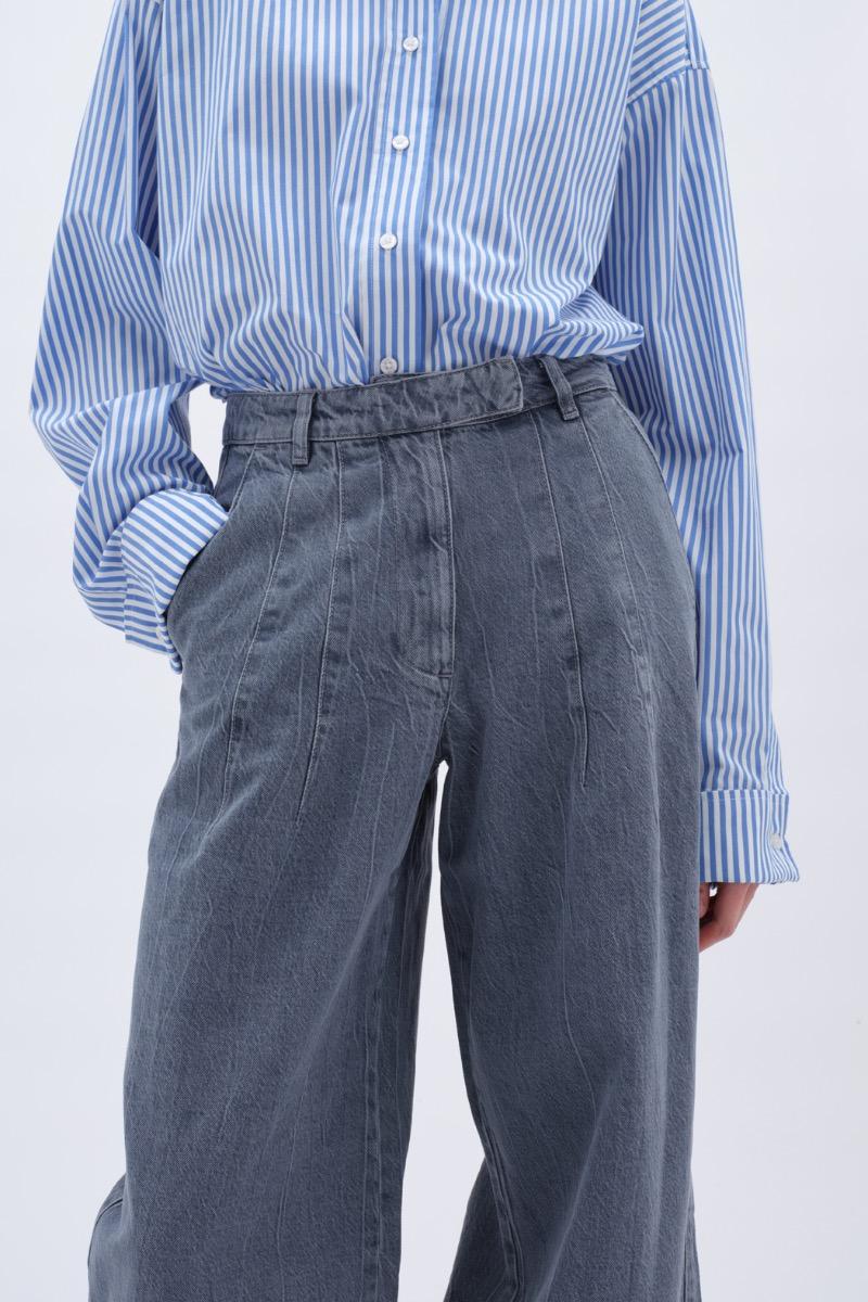 Remain Birger Christensen Cocoon Denim Pants Dusty Blue