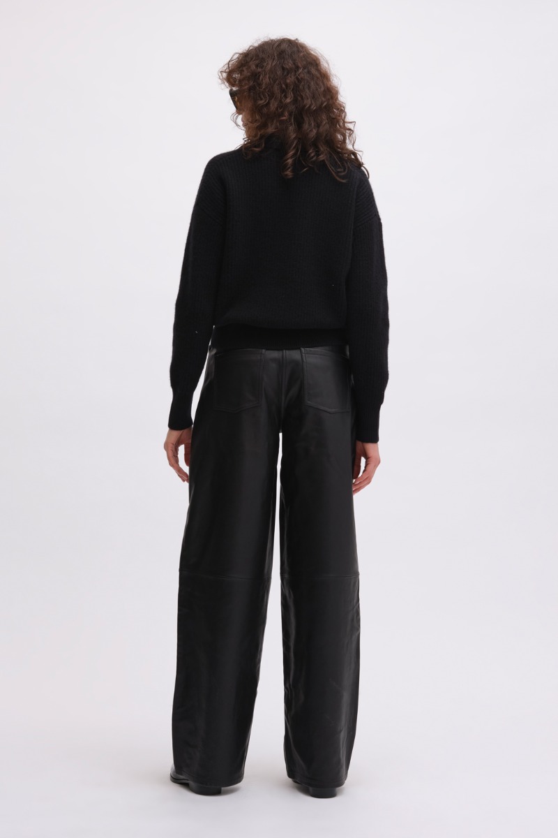 Remain Birger Christensen Cocoon Leather Pants Black