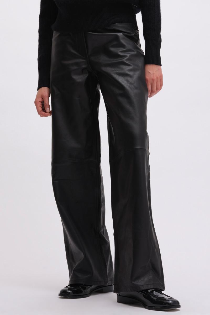 Remain Birger Christensen Cocoon Leather Pants Black