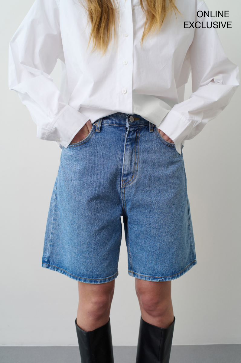 Remain Birger Christensen Denim Shorts Medium Blue Denim