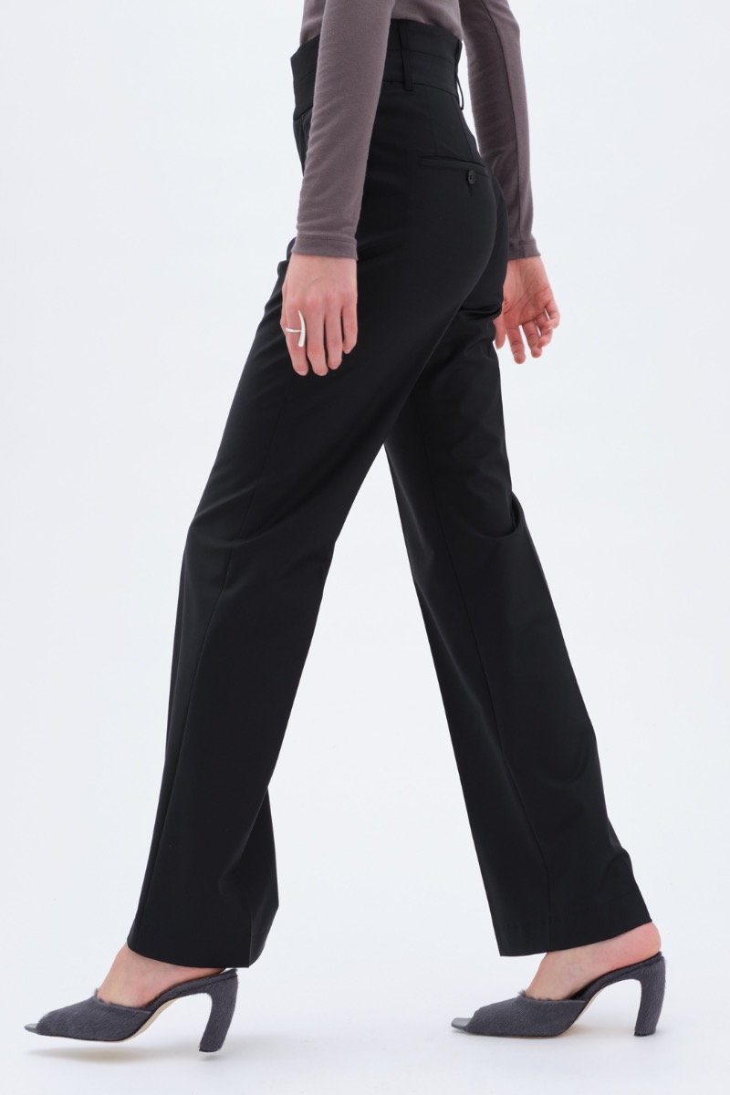 Remain Birger Christensen Double Waistband Pants Black