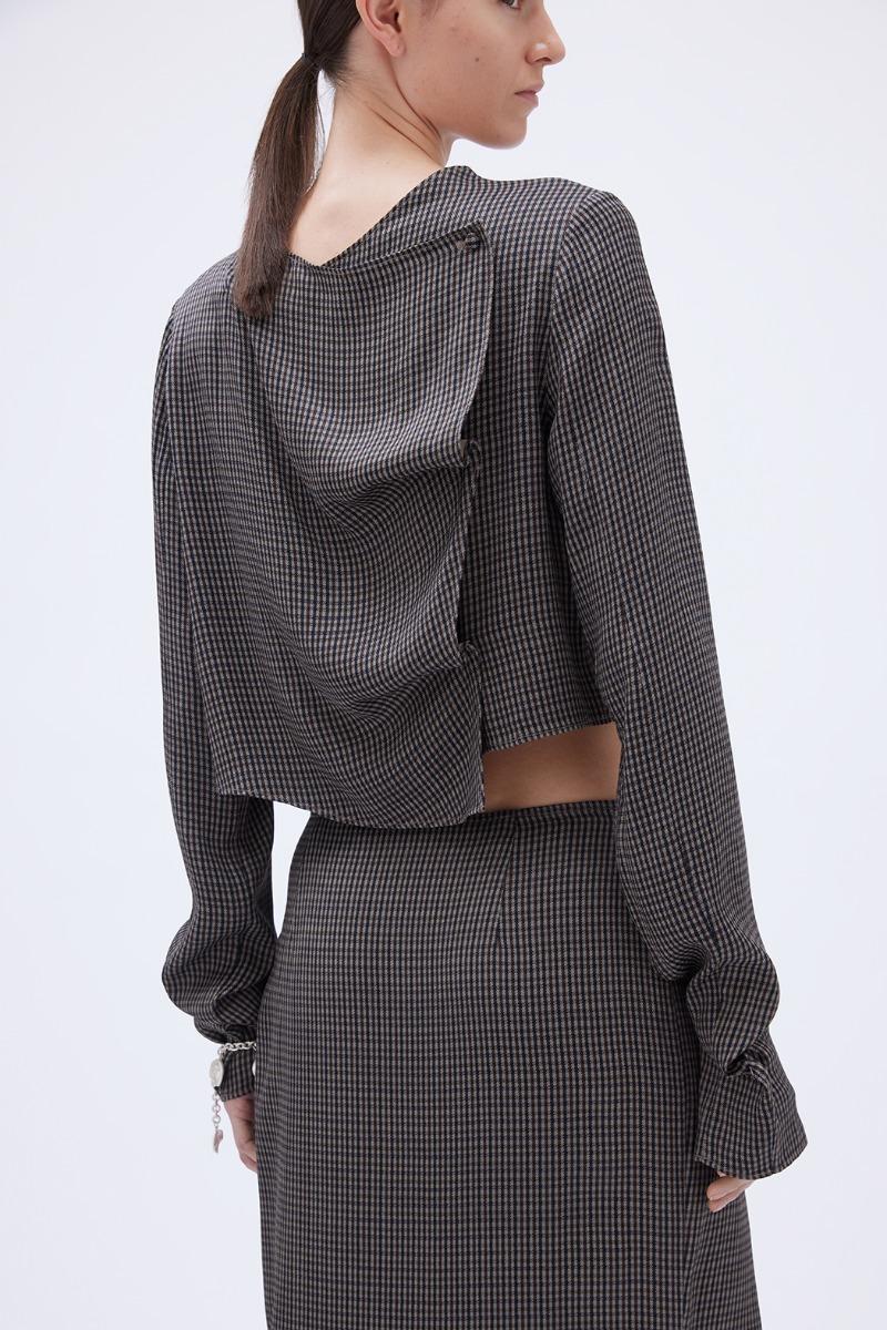 Remain Birger Christensen Drapy Light Shirt Dark Grey