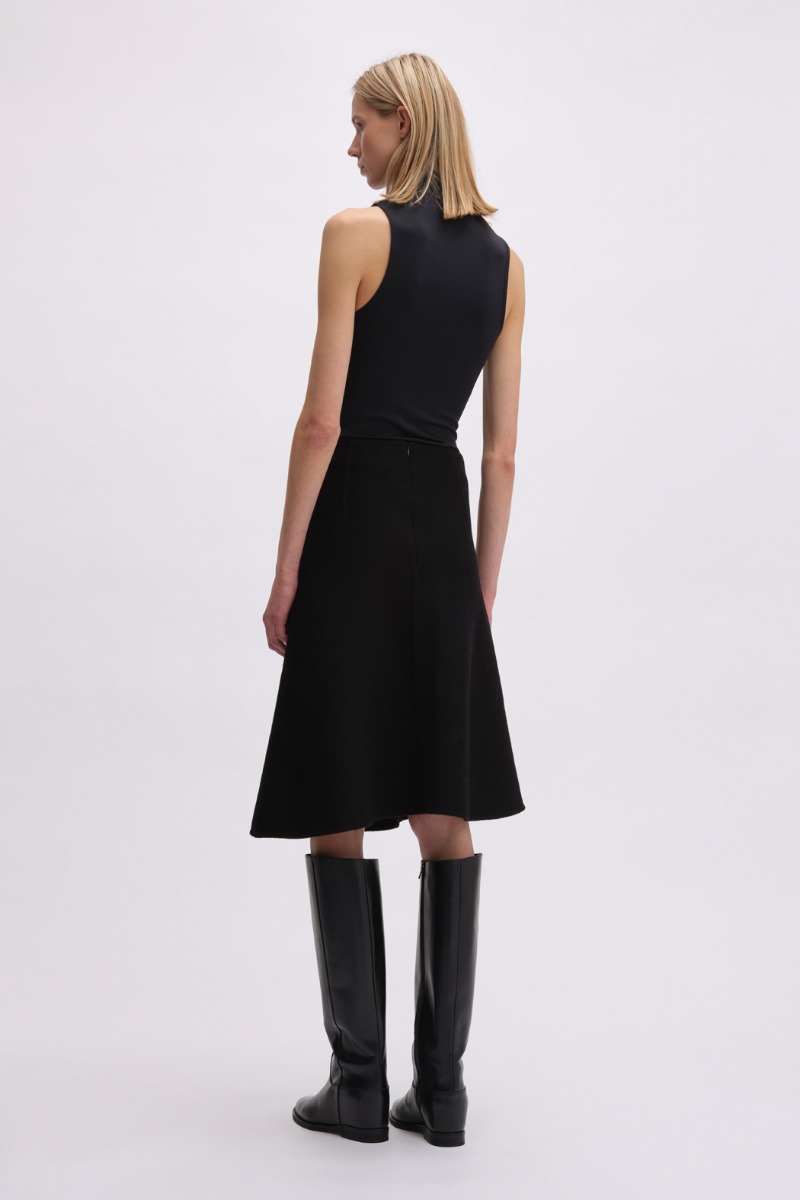 Remain Birger Christensen High Neck Jersey Top Black