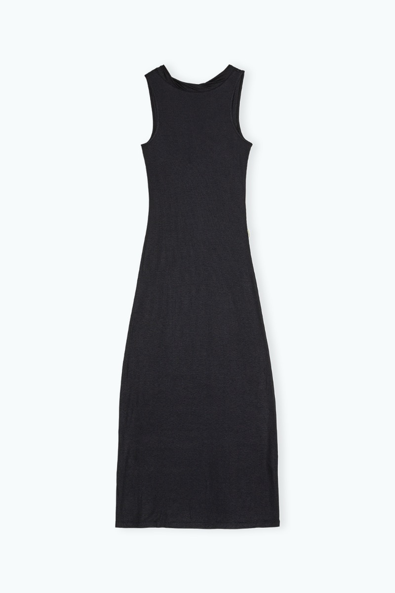 Remain Birger Christensen Jersey Maxi Dress Dark Grey