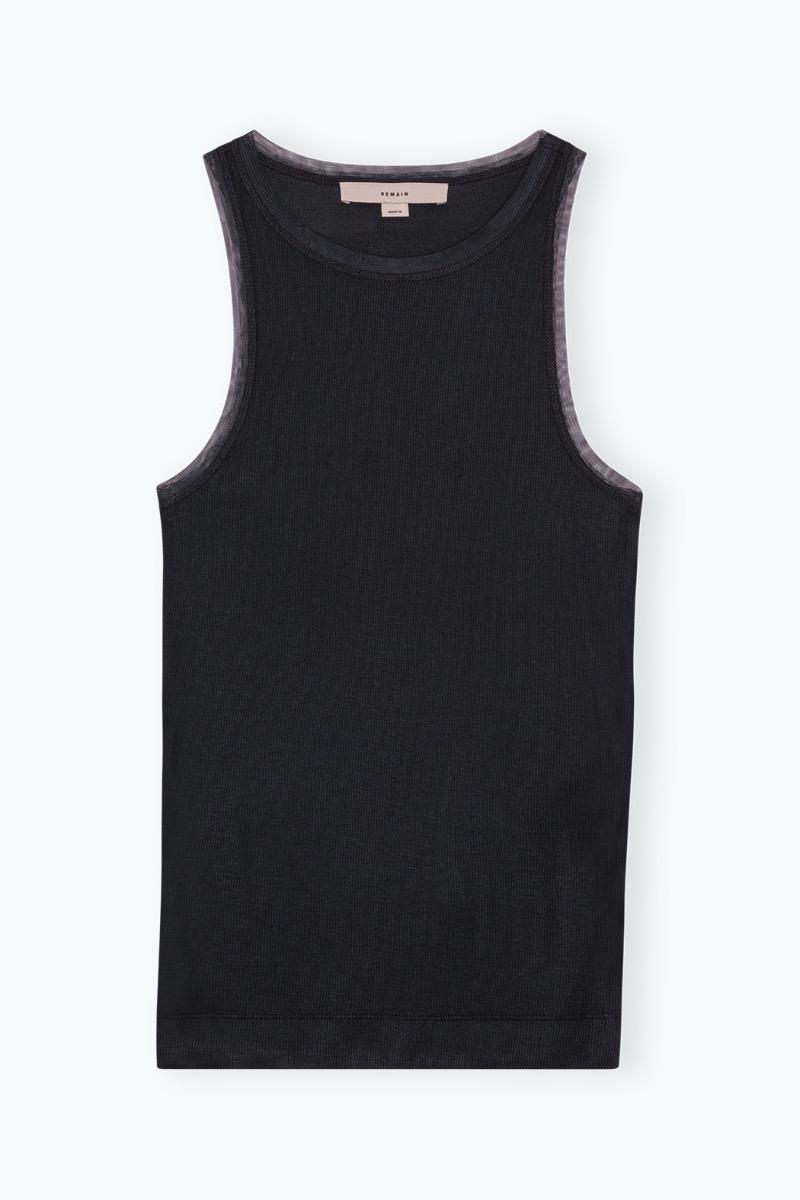 Remain Birger Christensen Jersey Tank Top Dark Grey