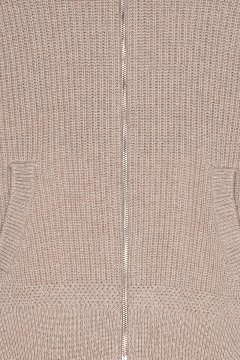 Remain Birger Christensen Knitted Cropped Bomber Beige