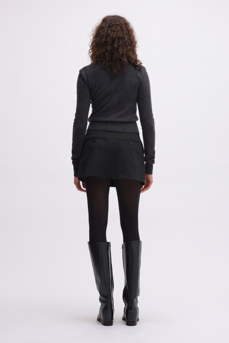Remain Birger Christensen Light Knit Cardigan Dark Grey