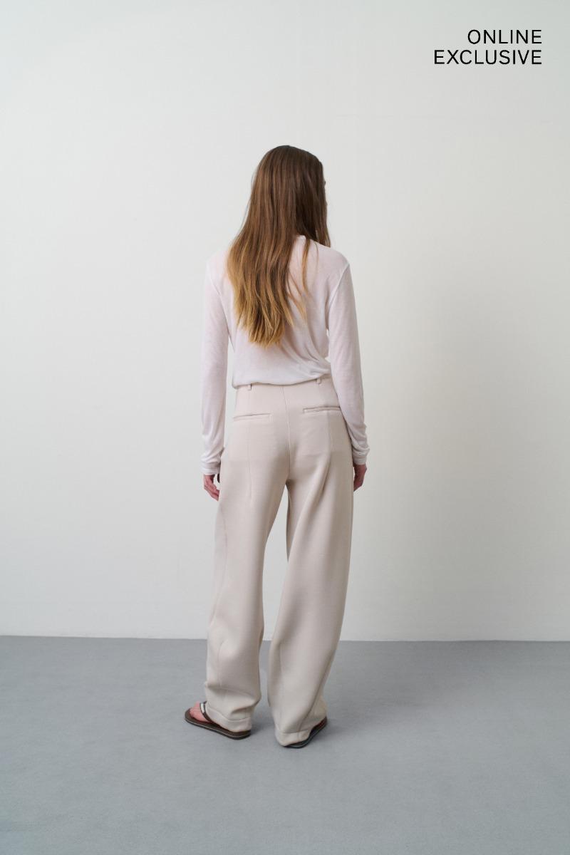 Remain Birger Christensen Long Sleeve T-shirt Bright White