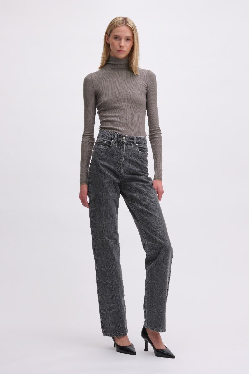 remain birger christensen Long Sleeve Turtle Neck Grey