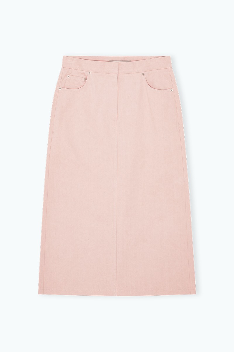 Remain Birger Christensen Long Soft Skirt Light Pink