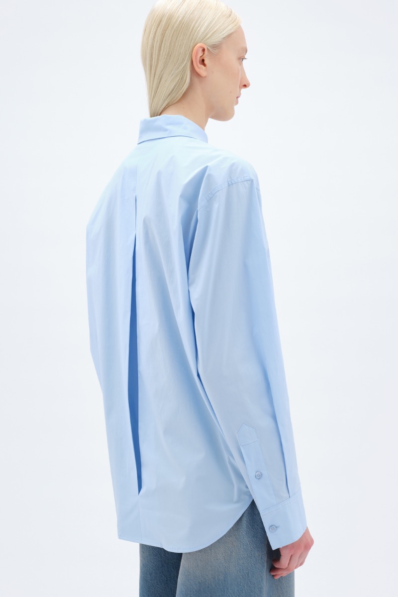 Remain Birger Christensen Oversize Shirt Light Blue