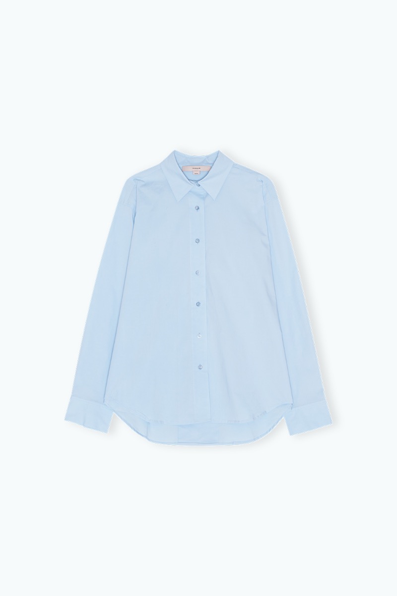 Remain Birger Christensen Oversize Shirt Light Blue
