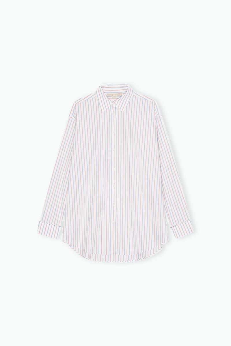 Remain Birger Christensen Oversize Shirt Striped White