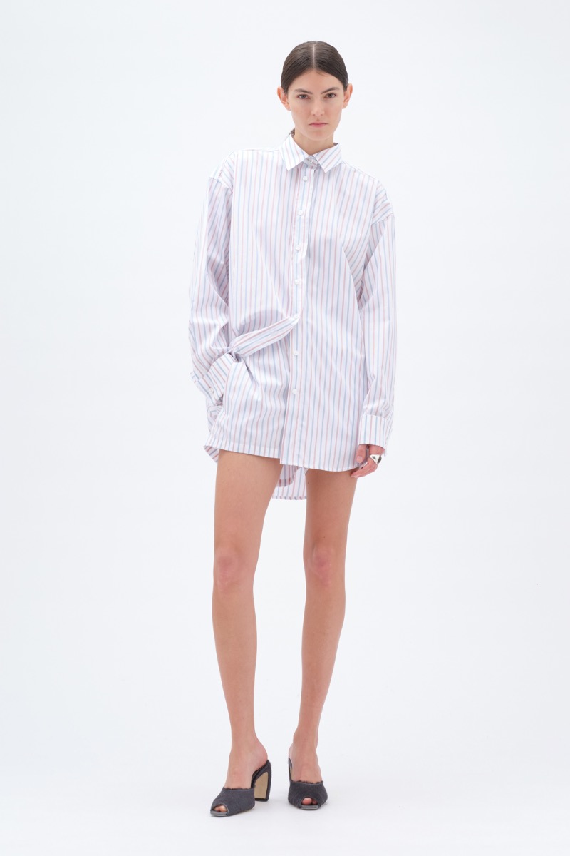 remain birger christensen Oversize Shirt Striped White