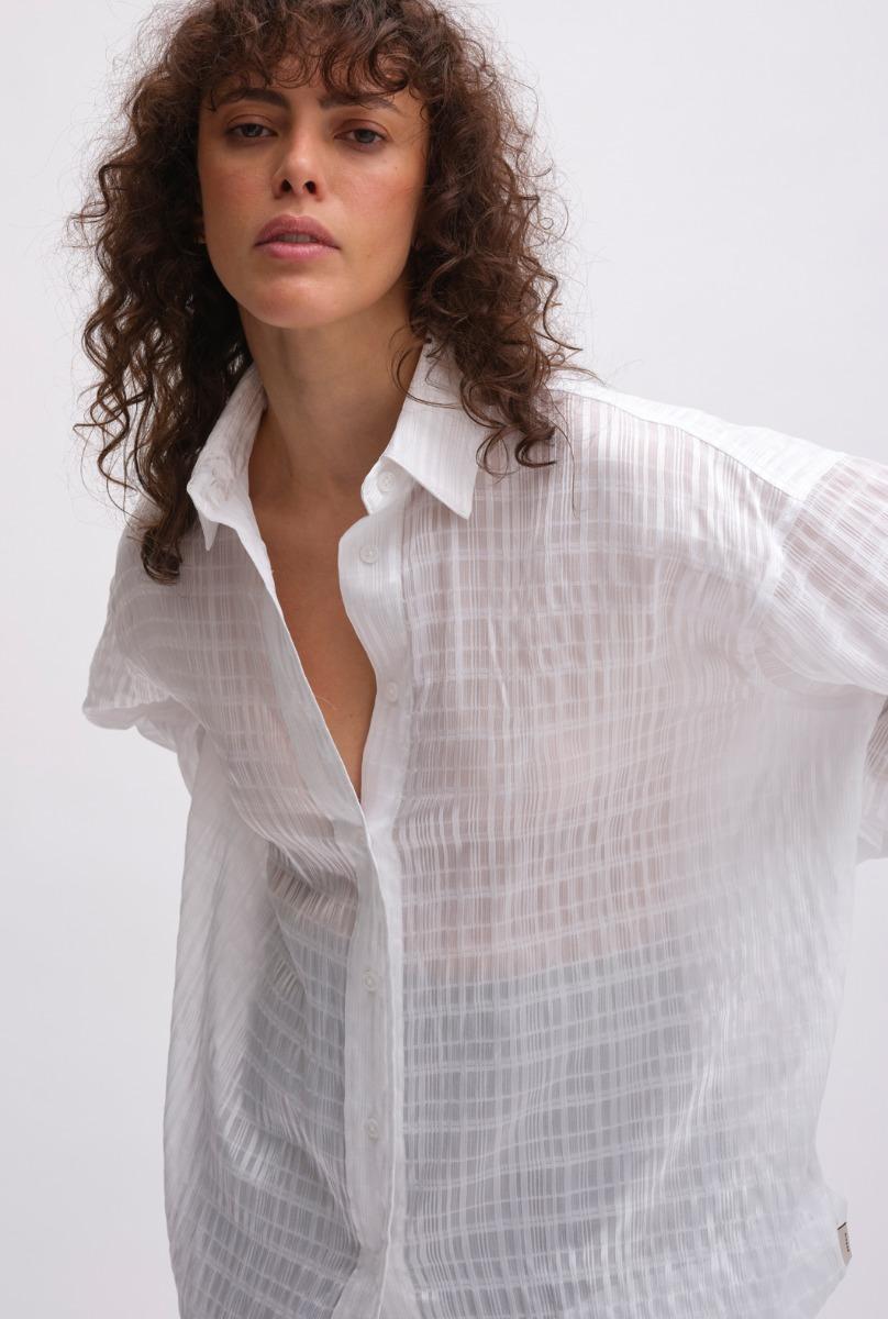 Remain Birger Christensen Oversized Shirt Bright White