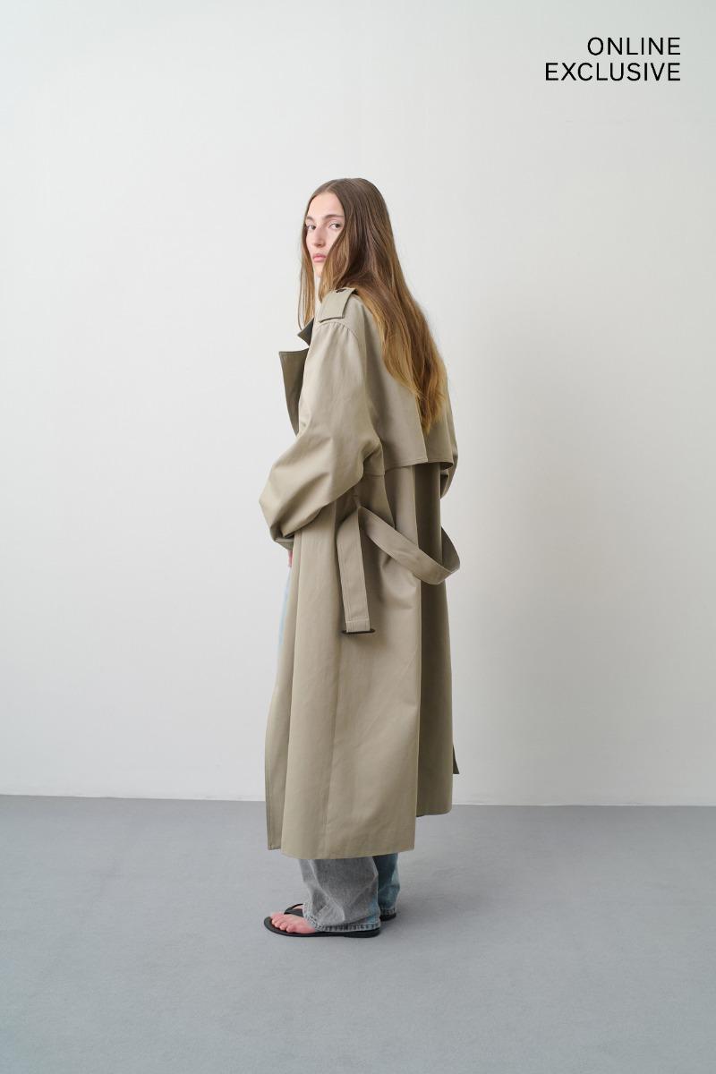 Remain Birger Christensen Oversized Trench Coat Khaki Beige