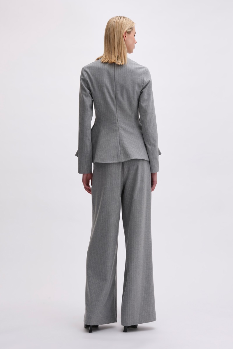 Remain Birger Christensen Peplum Top With Long Sleeves Grey