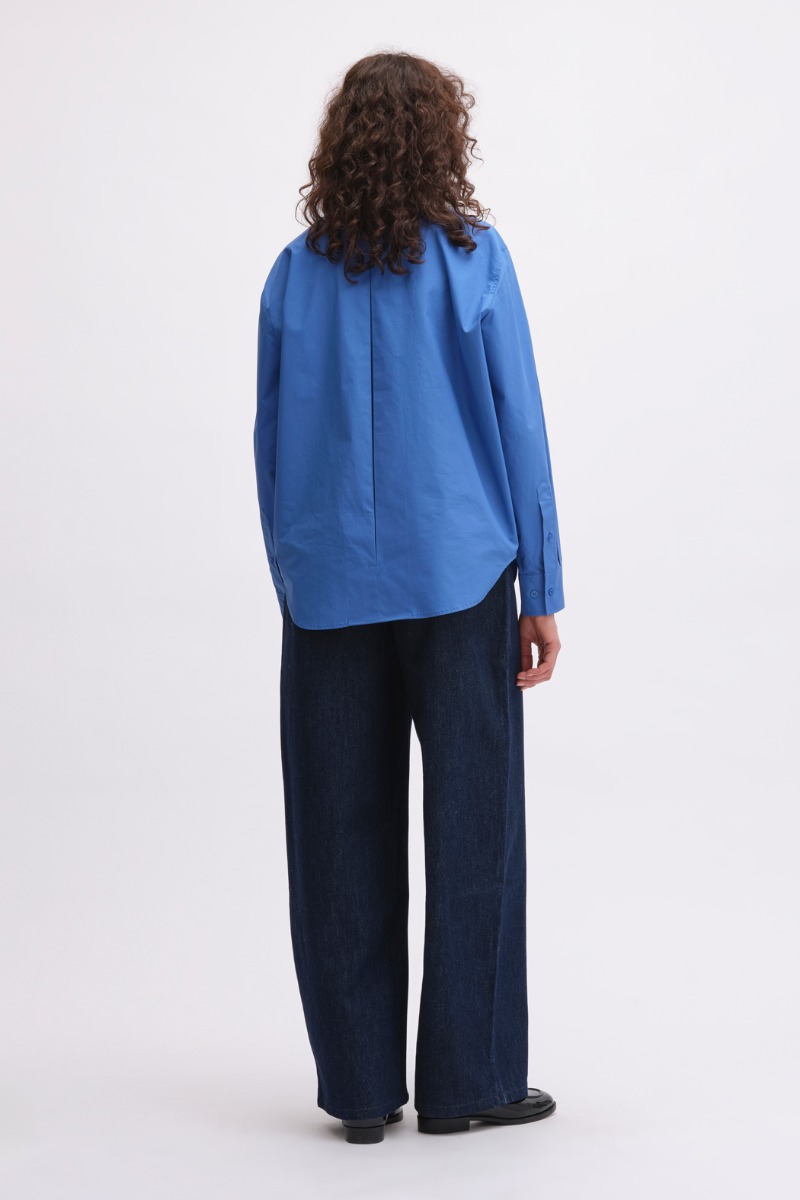 Remain Birger Christensen Boxy Shirt Blue