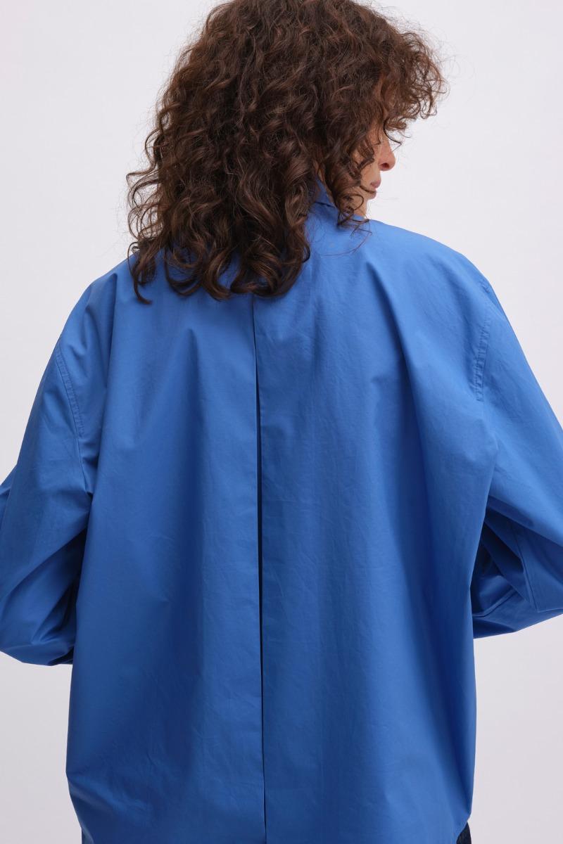 Remain Birger Christensen Boxy Shirt Blue