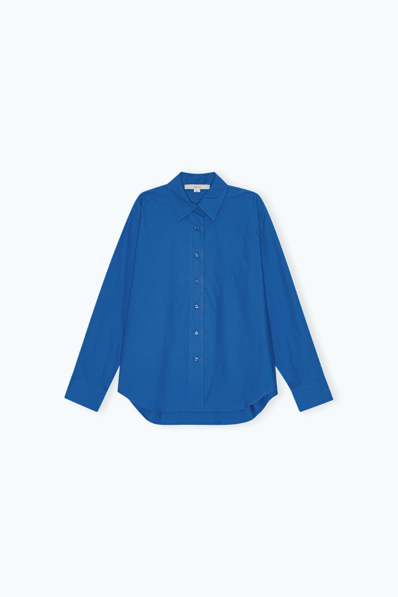 Remain Birger Christensen Boxy Shirt Blue