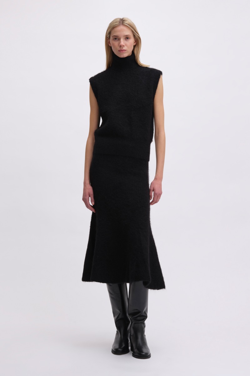 remain birger christensen Crew Neck Vest Black