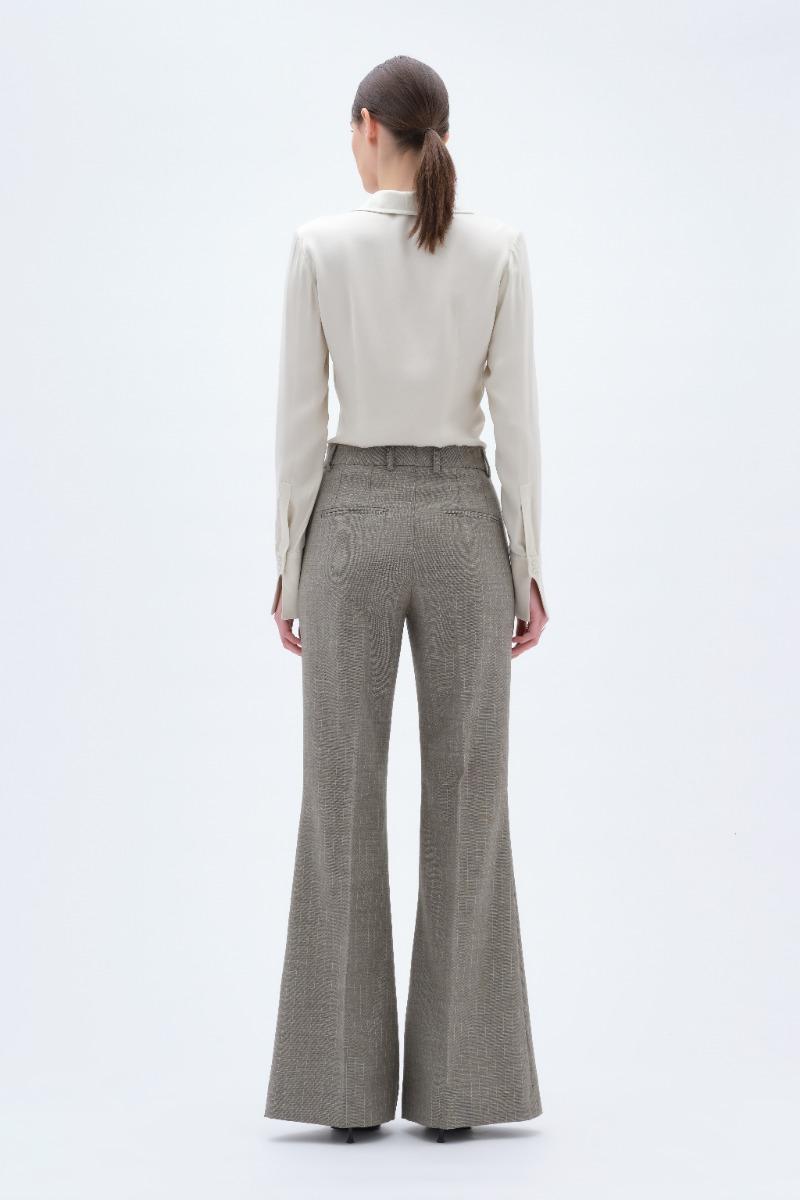 Remain Birger Christensen Flared Pants Dusty Green
