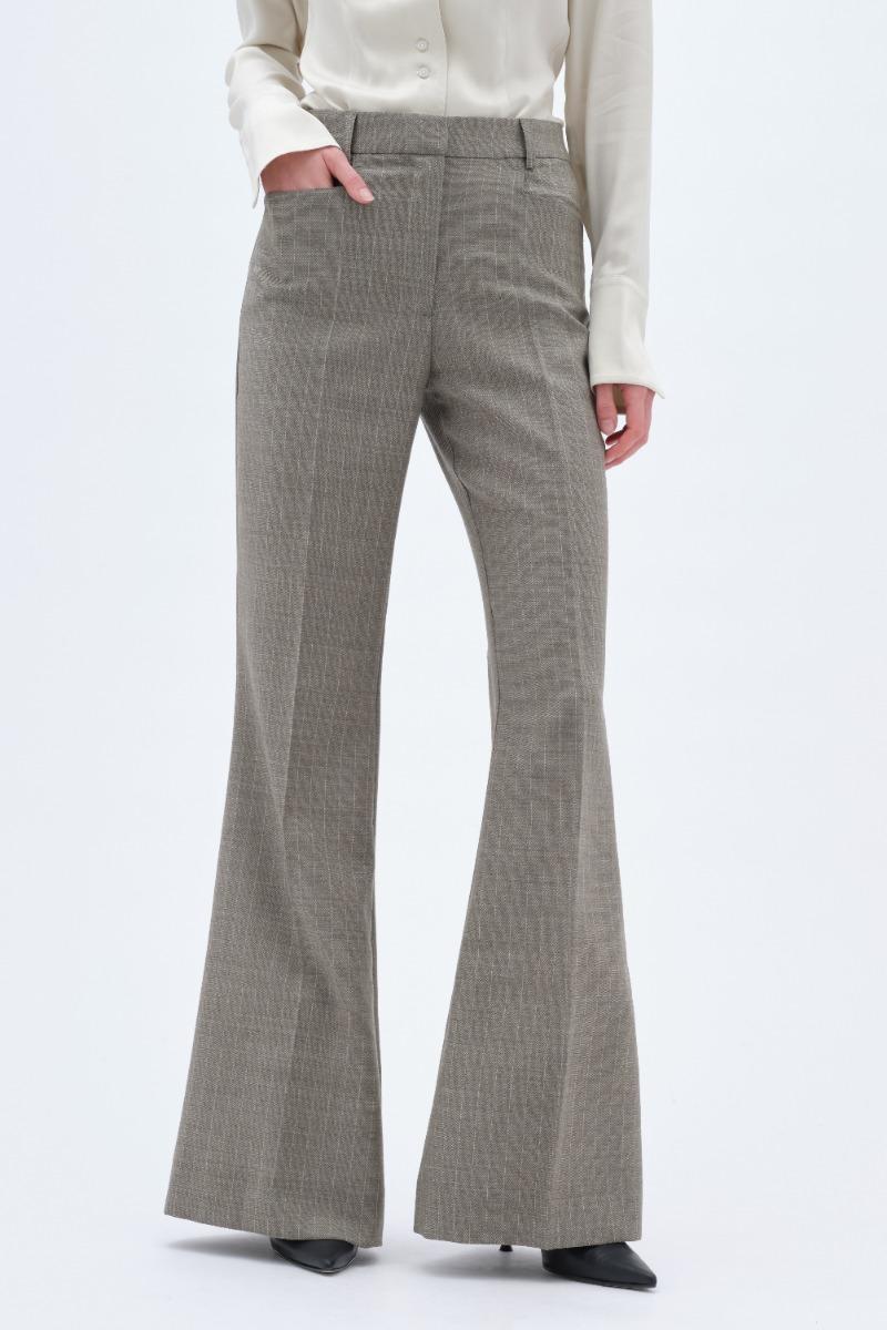 Remain Birger Christensen Flared Pants Dusty Green