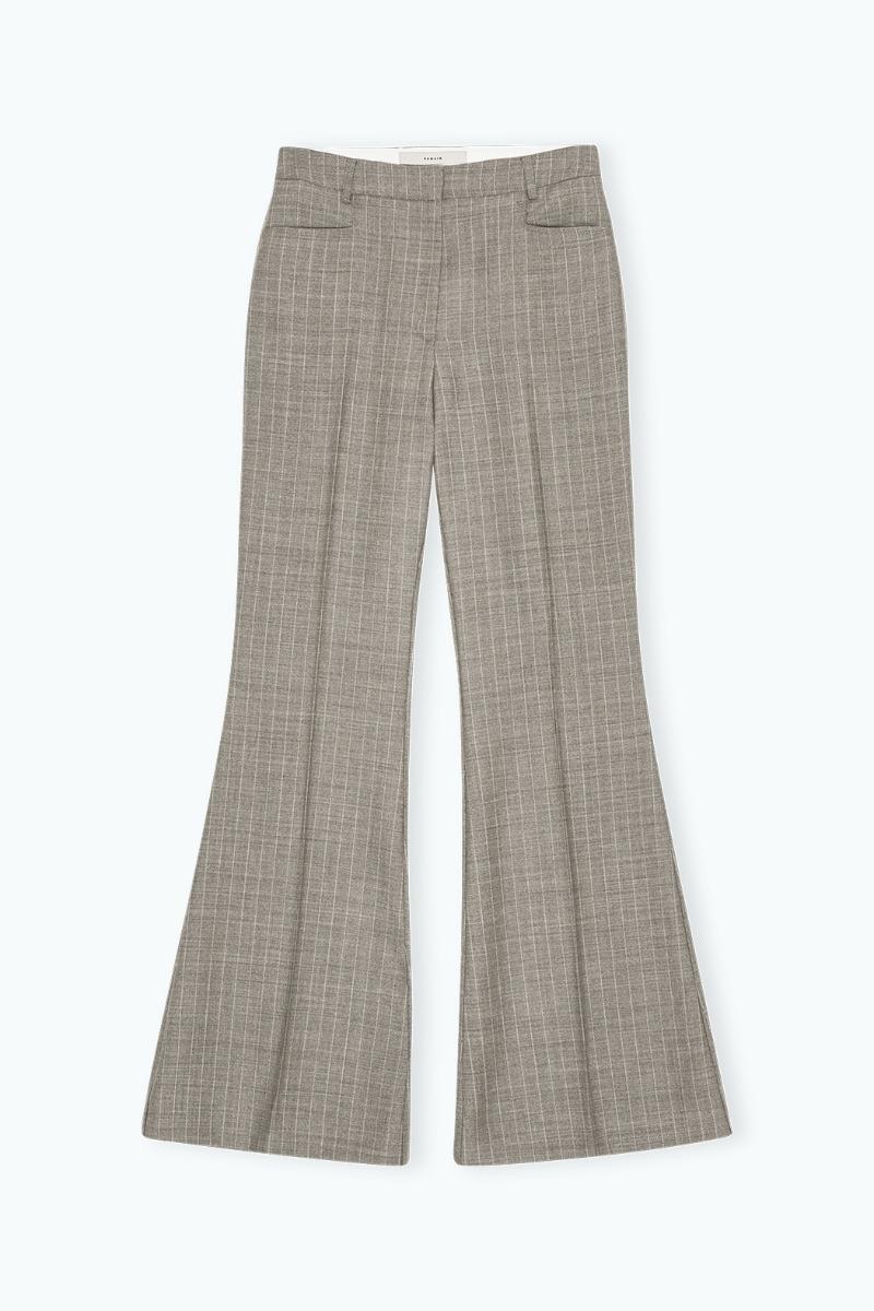 Remain Birger Christensen Flared Pants Dusty Green