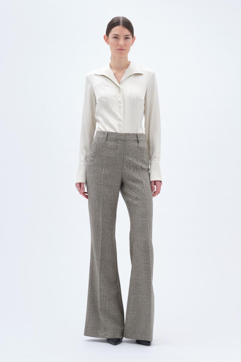 remain birger christensen Flared Pants Dusty Green