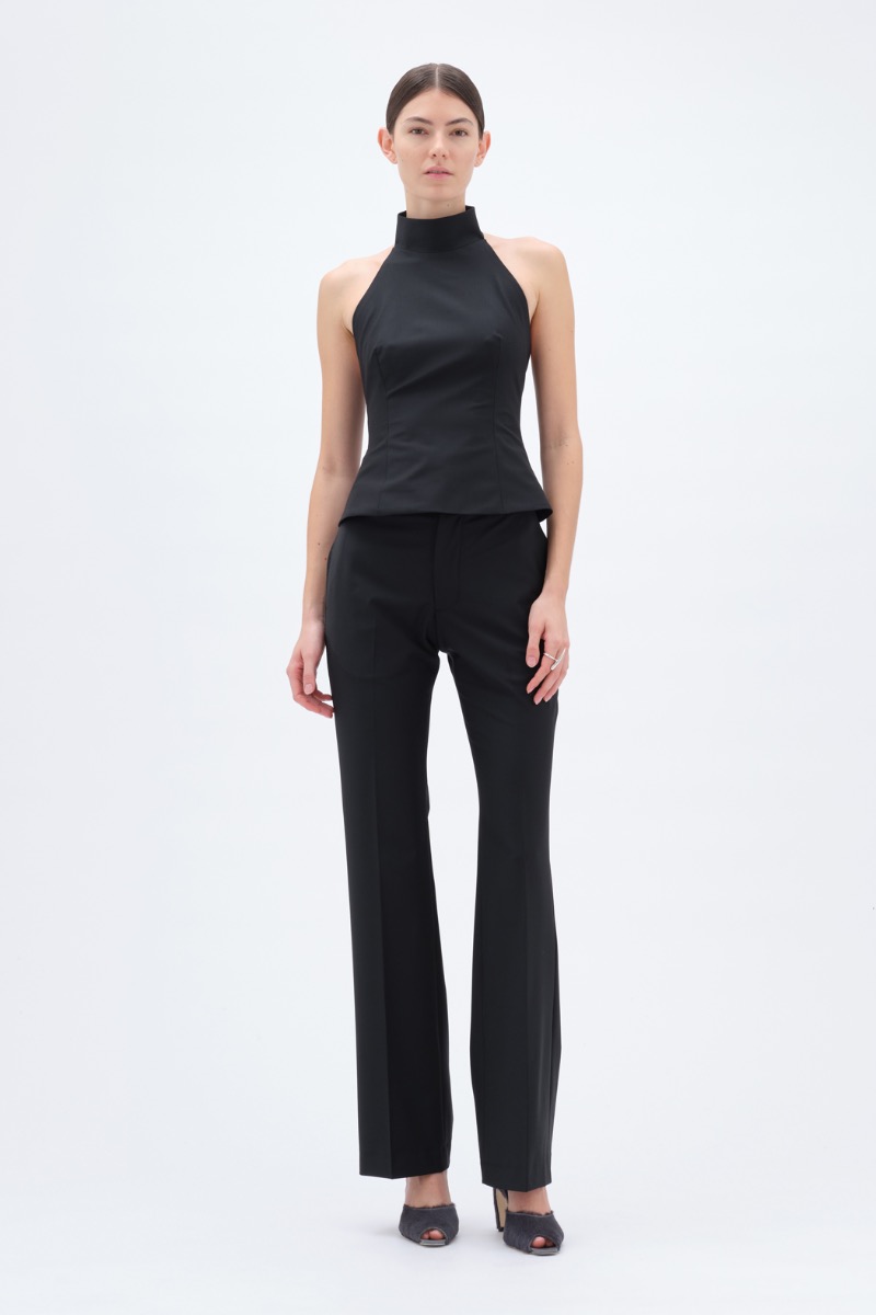 remain birger christensen Halter Neck Top Black