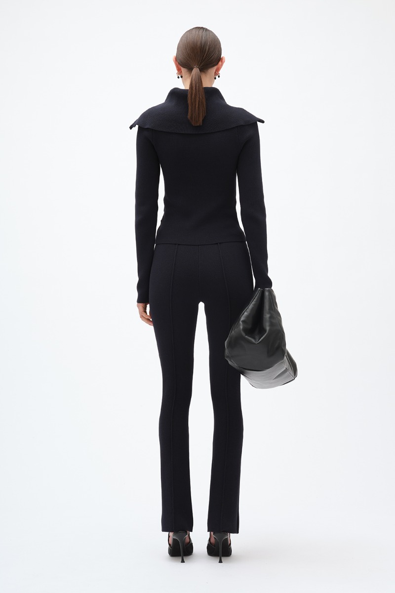 Remain Birger Christensen Knit Leggings Dark Blue