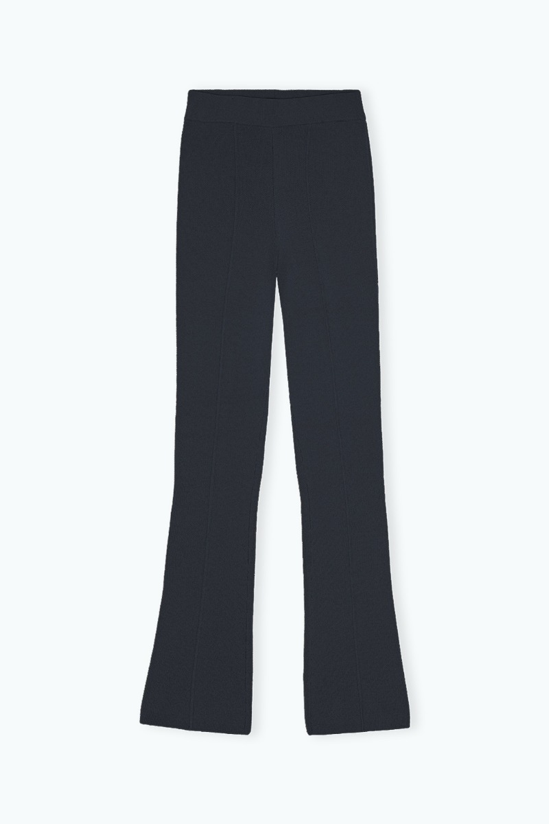 Remain Birger Christensen Knit Leggings Dark Blue